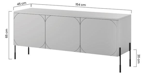 TV stolek Sonatia 150 cm - kašmír