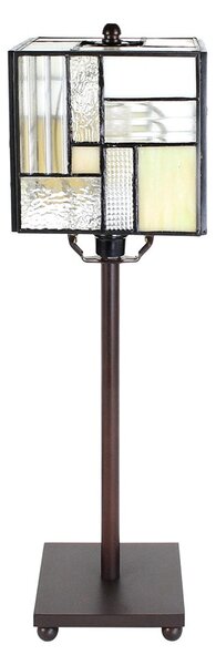 Stolní lampa Tiffany Cubio - 13*13*18 cm E14/max 1*25W - Clayre & Eef