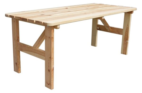 ROJAPLAST Zahradní stůl - VIKING, 180x70 cm, dřevěný