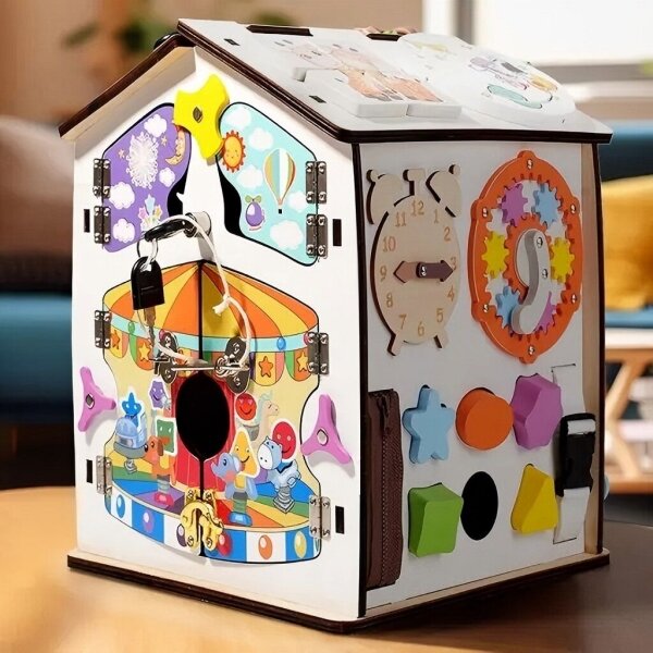 2Kids Toys - Activity board domeček bílá