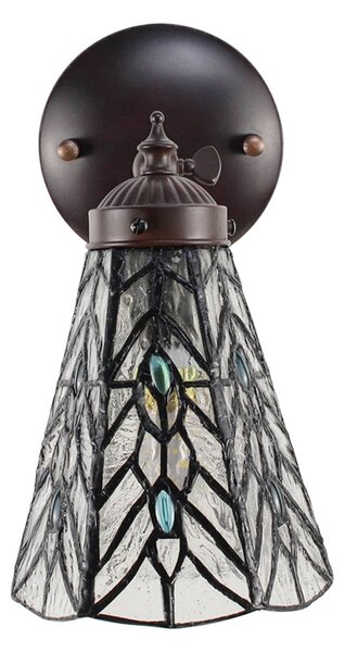 Nástěnná lampa Tiffany Venne grey - 17*12*23 cm E14/max 1*40W - Clayre & Eef