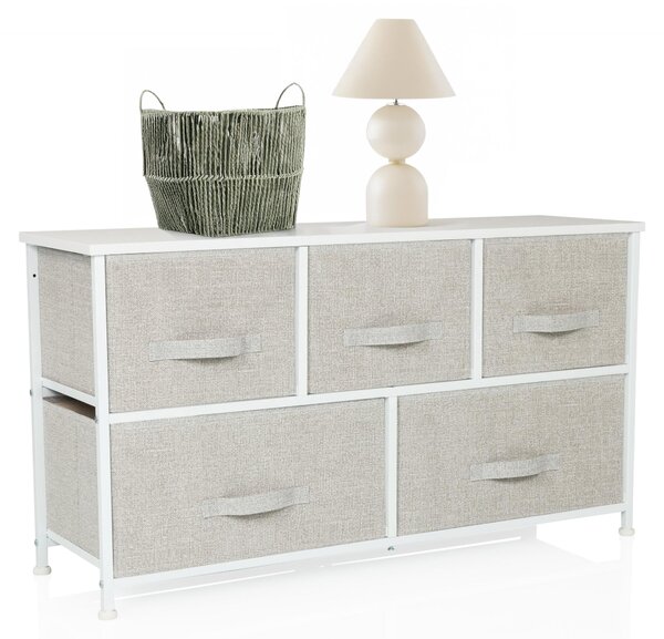 Hjh LIVING Komoda s 5 zásuvkami FOLDAR Příborník 55,0 x 100,0 x 30,0 cm