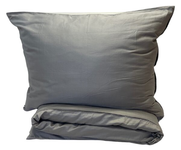 Povlečení bavlněný satén exclusive Modern šedé 200x140cm+90x70cm TiaHome