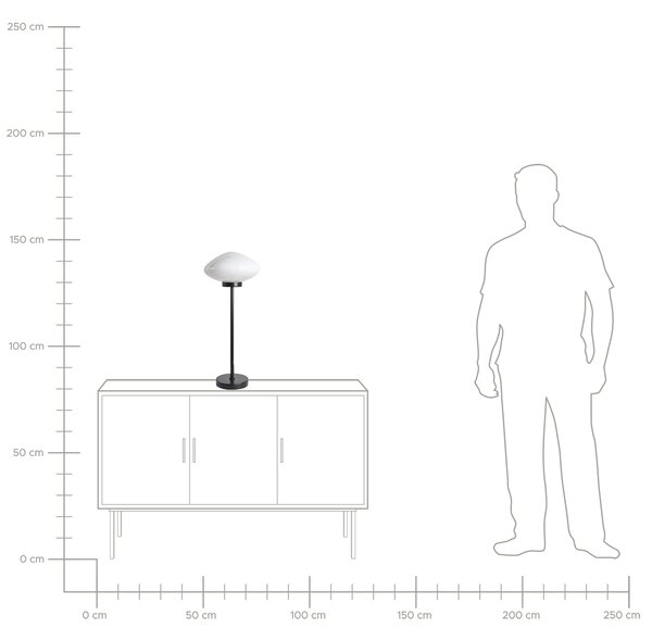 Stolní lampa SIBUN Kov Černá