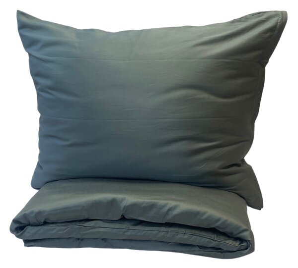 Povlečení bavlněný satén exclusive Modern zelené 200x140cm+90x70cm TiaHome