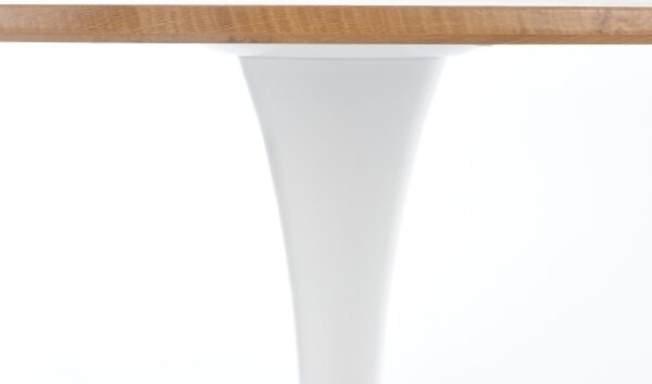 Jídelní stůl LUGI pr. 80 cm hnědá/bílá
