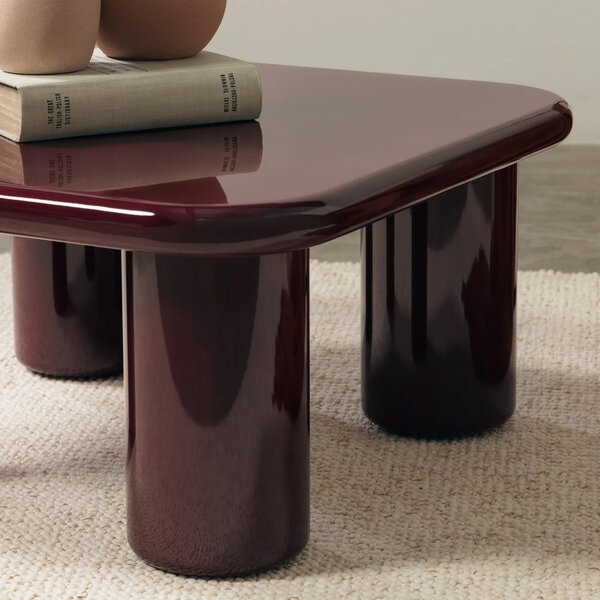 Hector Konferenční stolek Cherry 70 cm vínový/třešňový