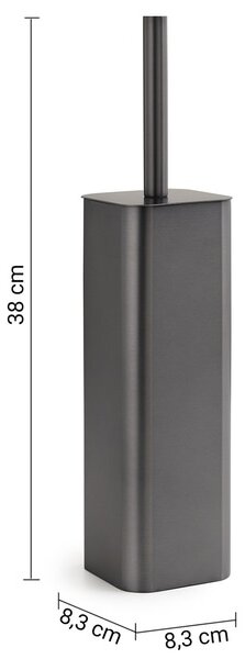 Gedy - Stojací WC štětka SCOPINO metalicky šedá