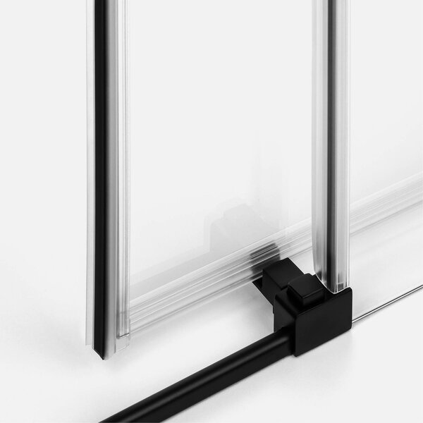 New Trendy Prime Black sprchové dveře 150 cm posuvné černá matný/průhledné sklo D-0327A