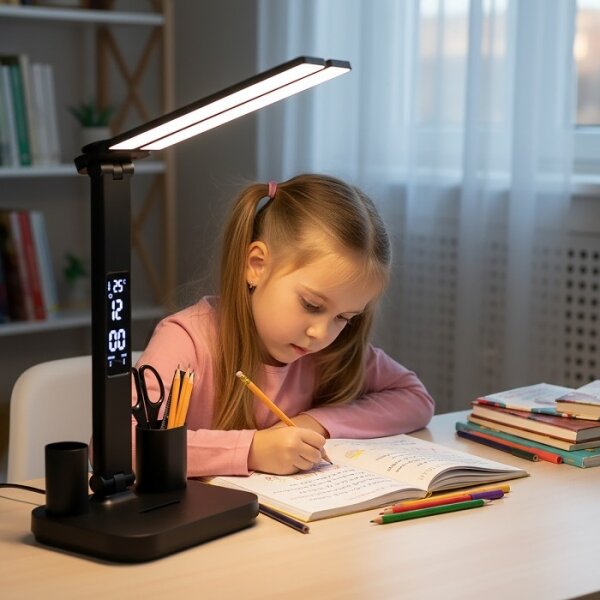 LED Stm. nabíjecí stolní lampa NOBLITE P LED/5W/5V 3000/4000/6000K 2200mAh černá