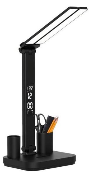 LED Stm. nabíjecí stolní lampa NOBLITE P LED/5W/5V 3000/4000/6000K 2200mAh černá