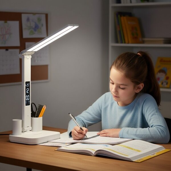 LED Stm. nabíjecí stolní lampa NOBLITE P LED/5W/5V 3000/4000/6000K 2200 mAh bílá