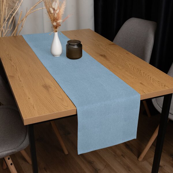 Biante Dekorační běhoun na stůl BKW-210 Světle modré žíhání 20x120 cm