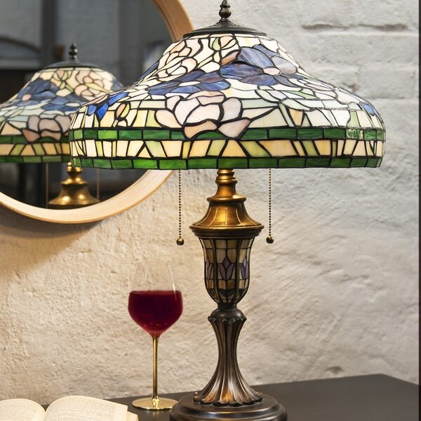 Stolní lampa Tiffany Destini - 46x60 cm E27/max 2x60W - Clayre & Eef