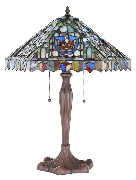 Stolní lampa Tiffany Aubrie - 47x60 cm E27/max 2x60W - Clayre & Eef