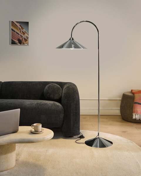 Stojací lampa SAVEGRE Kov Stříbrná