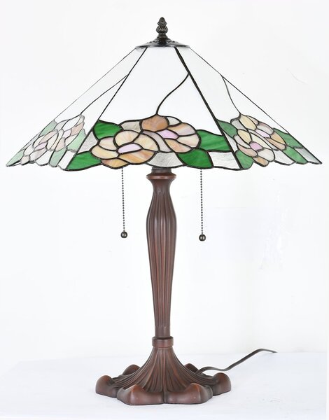Stolní lampa Tiffany Fae - 44x61x64 cm E27/max 2x60W - Clayre & Eef