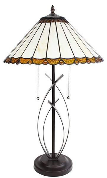 Stolní lampa Tiffany Elegant - 41*69 cm E27/max 2*60W - Clayre & Eef