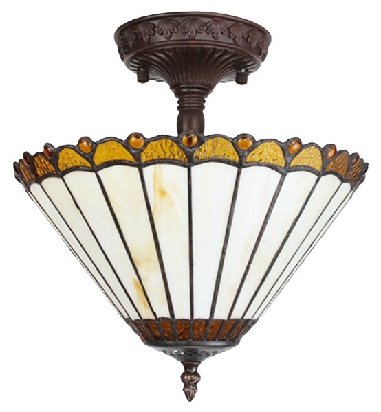 Stropní svítidlo lampa Tiffany Elegant - Ø 29*30 cm E14/max 2*25W - Clayre & Eef