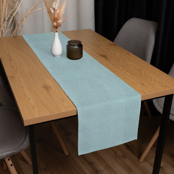 Biante Dekorační běhoun na stůl BKW-212 Mátově zelený žíhaný 20x120 cm