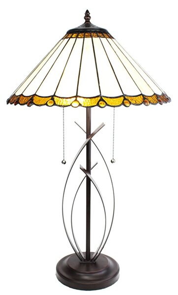 Stolní lampa Tiffany Elegant - 41*69 cm E27/max 2*60W - Clayre & Eef