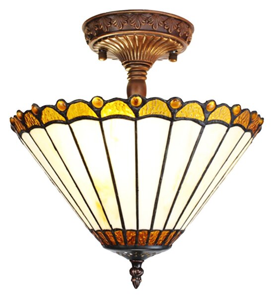 Stropní svítidlo lampa Tiffany Elegant - Ø 29*30 cm E14/max 2*25W - Clayre & Eef