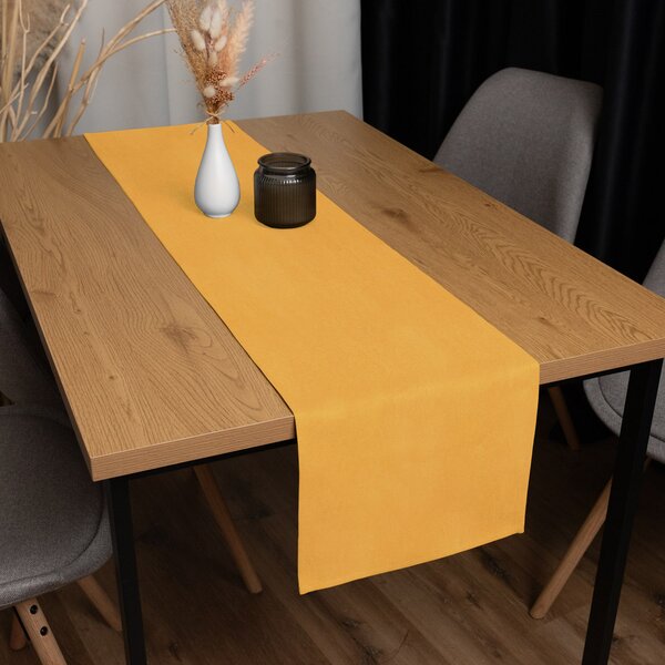 Biante Dekorační běhoun na stůl BKW-211 Hořčicové žíhání 20x120 cm