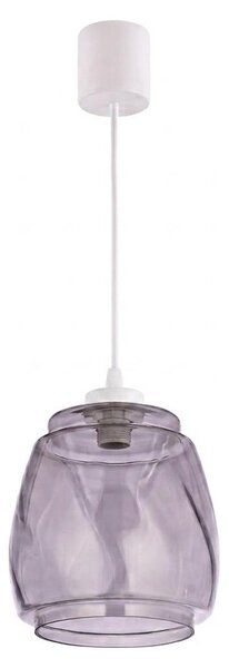 Brilagi - LED Lustr na lanku RETRO GLASS 1xE27/60W/230V pr. 26 cm bílá/kouř šedá