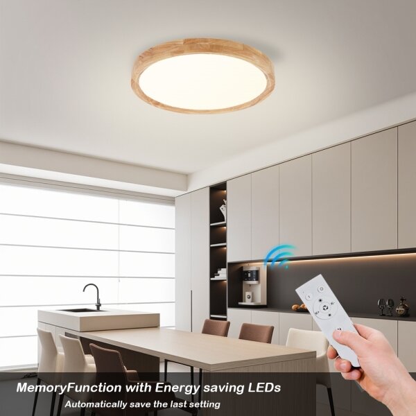 Brilagi - LED Stmívat. svítidlo WOODROUND LED/30W/230V 3000-6000K pr. 40 cm+DO