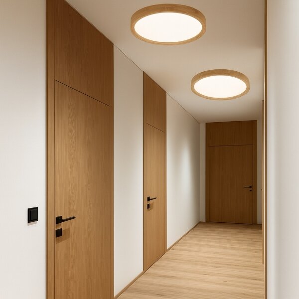 Brilagi - LED Stropní svítidlo WOODROUND LED/30W/230V 3000/4000/6000K pr. 40 cm