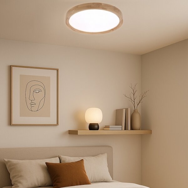 Brilagi - LED Stmívat. svítidlo WOODROUND LED/30W/230V 3000-6000K pr. 40 cm+DO