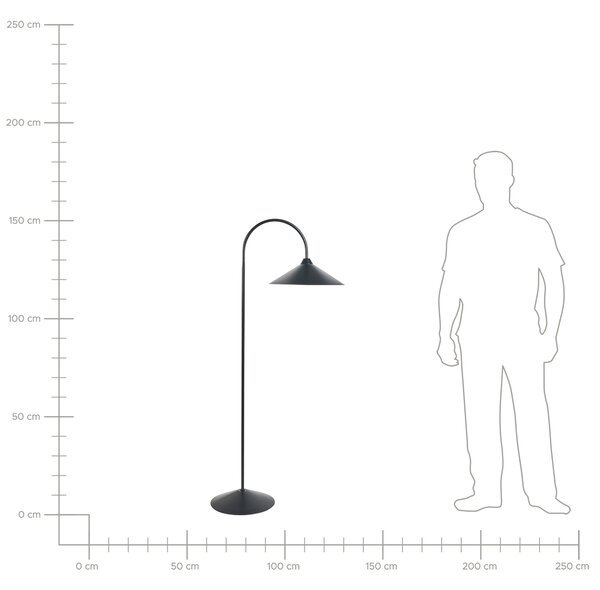Stojací lampa SAVEGRE Kov Černá