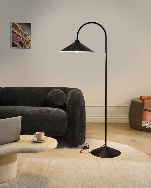 Stojací lampa SAVEGRE Kov Černá