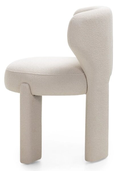 Hector Jídelní designová židle Elaine boucle krémová