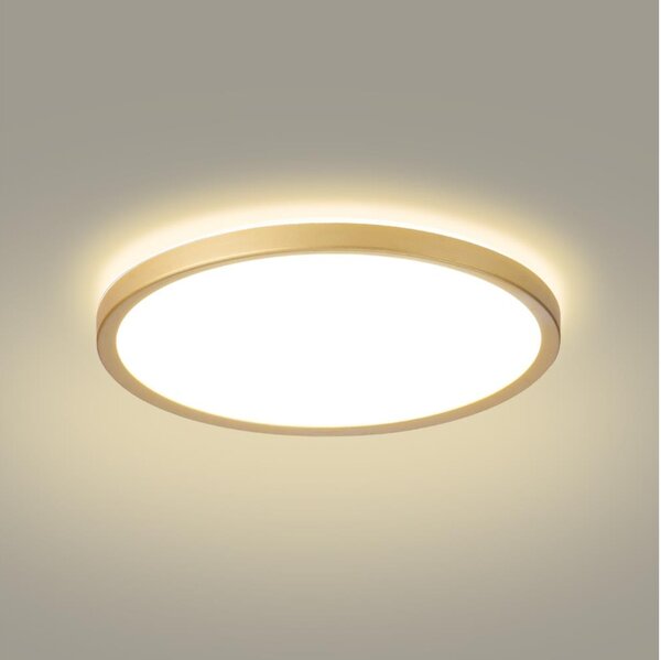 Brilagi - LED Koupelnové svítidlo ULTRA SLIM LED/24W/230V pr. 42 cm zlatá IP54