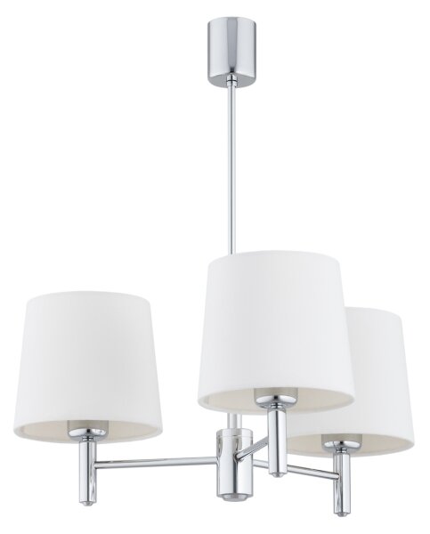 Brilagi - Lustr na tyči MONTE 3xE27/60W/230V krémová/lesklý chrom