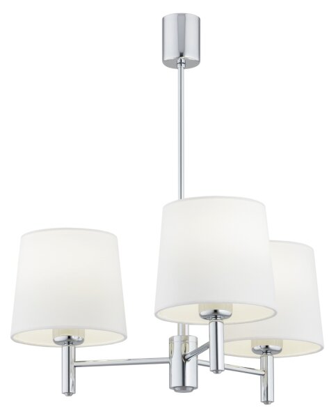 Brilagi - Lustr na tyči MONTE 3xE27/60W/230V krémová/lesklý chrom