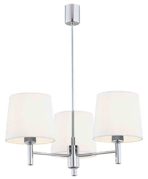 Brilagi - Lustr na tyči MONTE 3xE27/60W/230V krémová/lesklý chrom