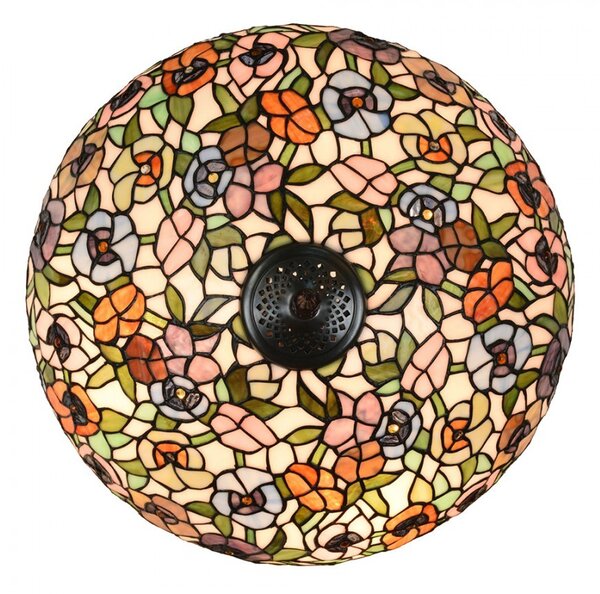 Barevná stolní lampa Tiffany Flower Color Garden - Ø 46*72cm - Clayre & Eef