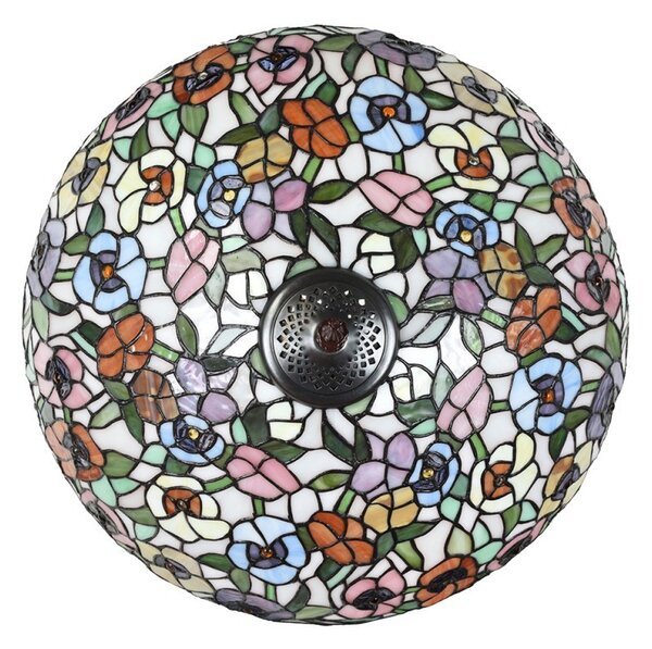 Barevná stolní lampa Tiffany Flower Color Garden - Ø 46*72cm - Clayre & Eef