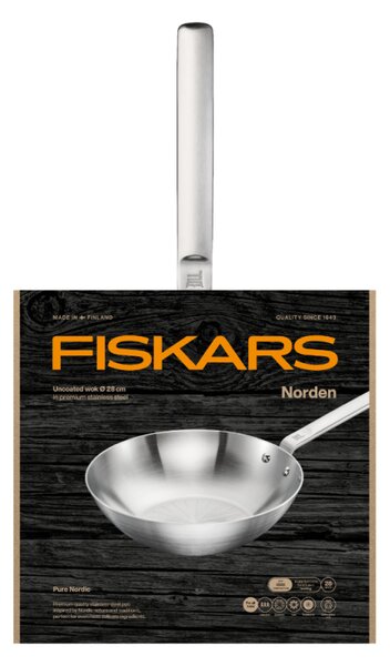 Fiskars Nerezová pánev wok Norden Steel 28cm