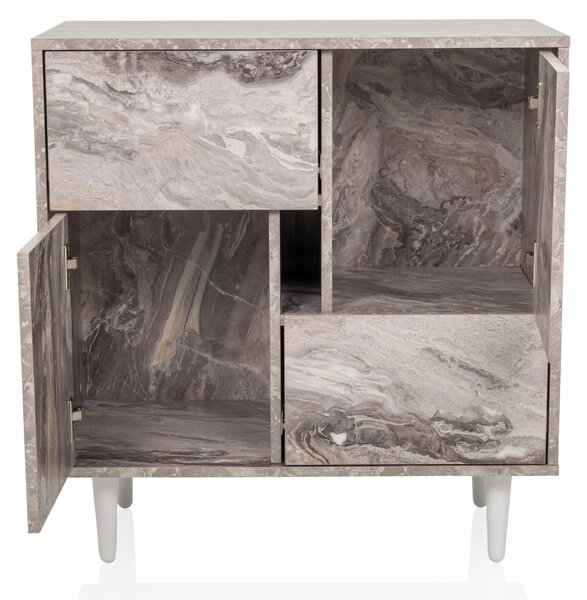 Hjh LIVING Komoda se 2 zásuvkami LYKKJA Příborník 77,0 x 72,0 x 39,5 cm