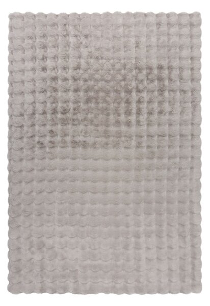 Světle šedá syntetická kožešina 180x290 cm Waffle Faux Fur – Flair Rugs