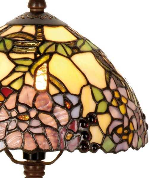 Stolní lampa Tiffany - Ø 22*32 cm 1x E14 - Clayre & Eef