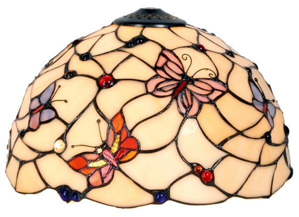 Stínidlo Tiffany Butterfly Garden - Ø 30*20 cm - Clayre & Eef