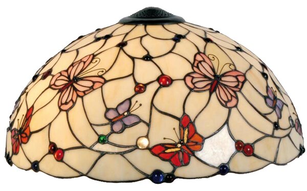 Stínidlo Tiffany Butterfly Garden - Ø 48 cm - Clayre & Eef
