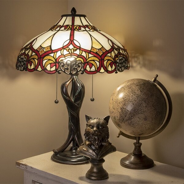 Stolní lampa Tiffany - Ø 41*56 cm - Clayre & Eef