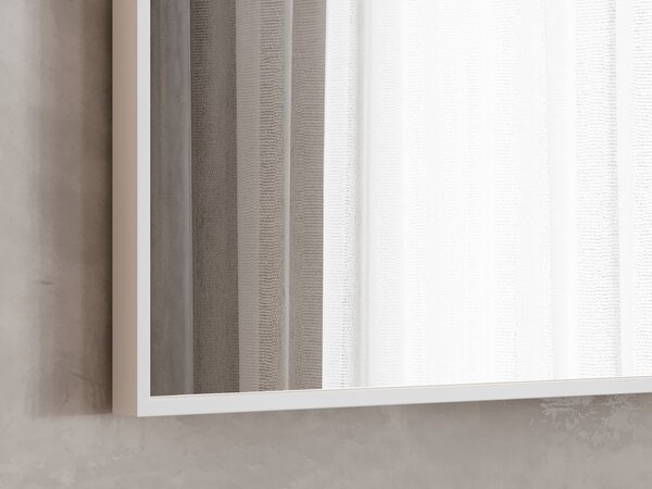 Zrcadlo Lavedo Simple Square White 70×60 / 80×60 – bílý hliníkový rám | Lavedo by Aplomo Rozměr: 70cm