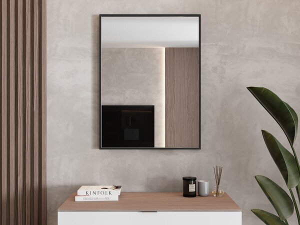Zrcadlo Lavedo Simple Square Black 70×60 / 80×60 – černý hliníkový rám | Lavedo by Aplomo Rozměr: 70cm