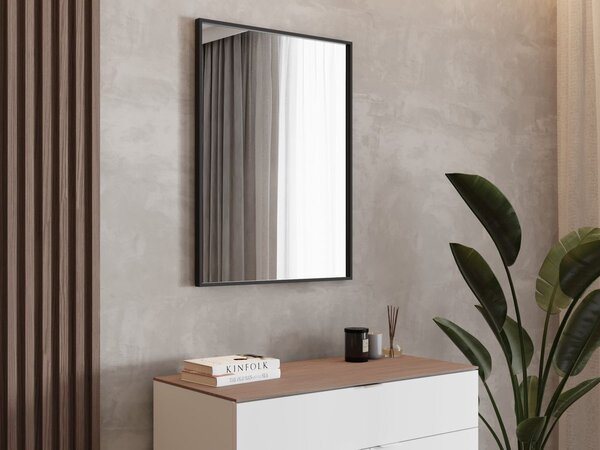 Zrcadlo Lavedo Simple Square Black 70×60 / 80×60 – černý hliníkový rám | Lavedo by Aplomo Rozměr: 70cm